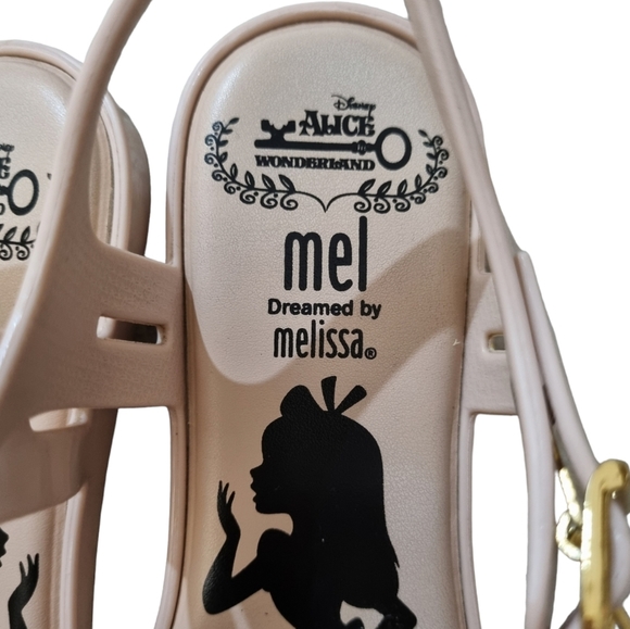 MELISSA "Alice in Wonderland" Pale Pink Sandals, Size 35 - Picture 5 of 12